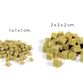 Growth cubes 1.4 m3 1x1x1 cm.